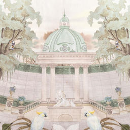 Скатерть Этель Райский сад d=220 +/- 3см  фото 7