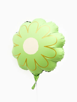 Воздушный шар фольгированный 21 Ромашка. Золотые лепестки, набор 5 шт., мятный сатин - Страна карнавалия фото 3