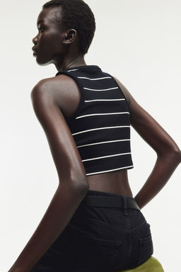 Camiseta cropped sin mangas - H&m фото 4
