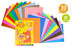 Картон цветной 2-сторон. Каляка-Маляка 20 цветов 10 листов, мелованный, А4- (200х280 мм) 1...