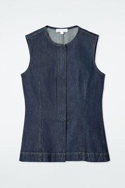 TOP DENIM SIN MANGAS