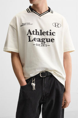 RETRO RUGBY TEXTURED POLO SHIRT - Zara фото 5