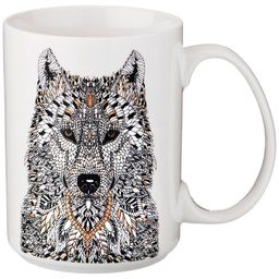 КРУЖКА ВОЛК 500МЛ (КОР=36ШТ.) 13,5*8,8*11,8СМ