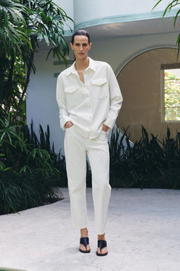 ZW COLLECTION DENIM SHIRT - Zara фото 7