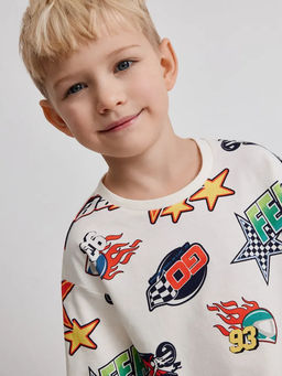 ACOOLA / Пижама детская для мальчиков Acklee белый принт фото 5