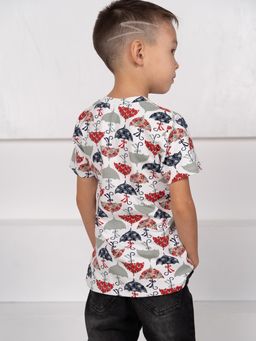 Футболка дет.арт.867/6-2,бело-красная - Binita фото 5