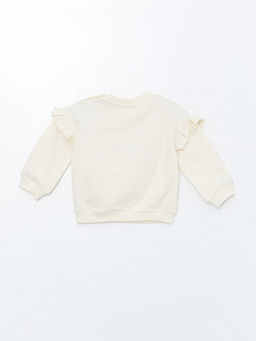 Bisiklet Yaka K?sa Kollu Minnie Mouse Bask?l? K?z Bebek Sweatshirt ve Tayt 2li Tak?m - Waikiki фото 3