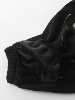 005 BLACK Костюм спортивный зимний женский (95% хлопок, 5% полиэстер)