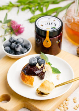 Крем-мёд с черникой и кедровым орехом, 180 г - Сибирский кедр фото 3