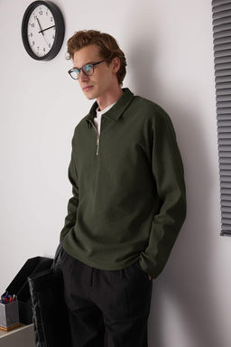 Tas Oversize Polo Yaka Duz Polo Yaka T-shirt/Sweatshirt TMNAW26PO00000