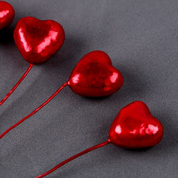 Набор для украшения торта Сердца, в наборе 8 шт. - Страна карнавалия фото 2