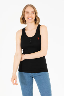 Женская черная футболка Basic