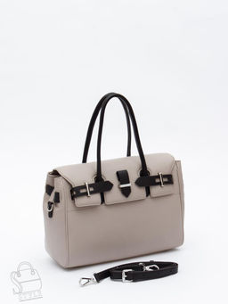 Сумка женская кожаная 1081M apricot coffee Polina&Eiterou