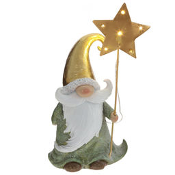 Фигурка декоративная "Дед Мороз" (2xLR44), L11 W7 H21 см, 2в.