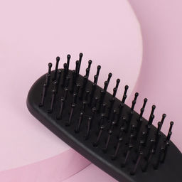 Расчёска массажная, 3.5×13.2 (±1) см, чёрная