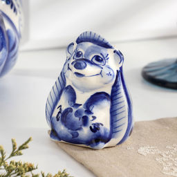 Подставка для зубочисток Ёж, фарфор гжель - Simaland фото 2