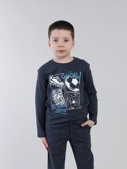 CRB wear / CSKB 64011-48-431 Джемпер для мальчика,темно-серый/Ex.Cherubino