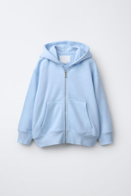 SUDADERA CREMALLERA B?SICA / Azul claro - Zara фото 3