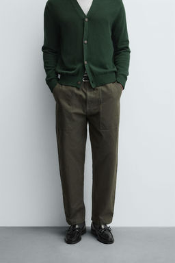 WASHED STRAIGHT-LEG TROUSERS - Zara фото 2