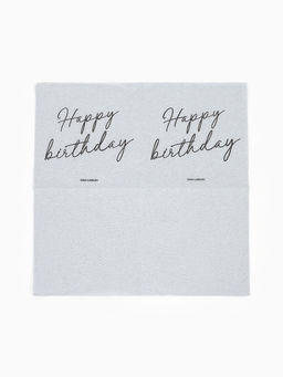 Салфетки бумажные однослойные Happy birthday, 24х24 см, 50 шт