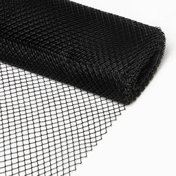 Сетка садовая, 1×20 м, ячейка ромб 15×15 мм, пластиковая, чёрная, Greengo, в рулоне