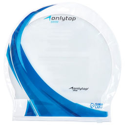 Шапочка для плавания взрослая ONLYTOP Swim, силиконовая, обхват 54-60 см, цвет белый
