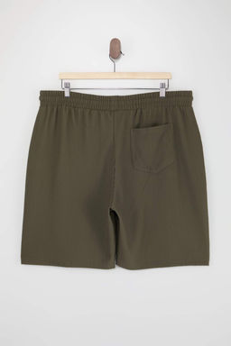 Haki Oversize/Genis Kesim Dokulu K?r?smaz Ottoman Sort TMNSS25AP00001