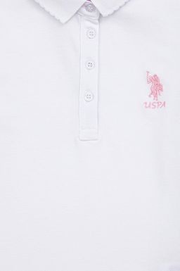 Белая футболка для девочек Basic - U.s. polo assn фото 3
