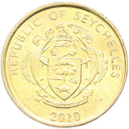 Монета 5 центов 2010 года Сейшелы
