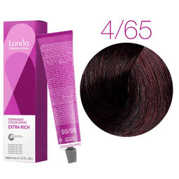 Стойкая краска 4/65 шатен фиолетово-красный LondaColor