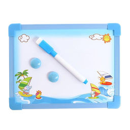 Доска для рисования магнитная с маркером-стиралкой и 2 магнитами, МИКС