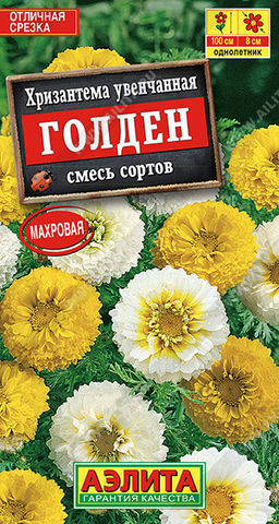 Хризантема Голден увенчанная, смесь сортов (2028