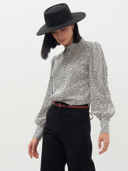 Блузка с принтом - Tantino фото 8