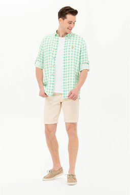 U. S. Polo Assn Мужская зеленая рубашка в клетку - U.s. polo assn фото 11