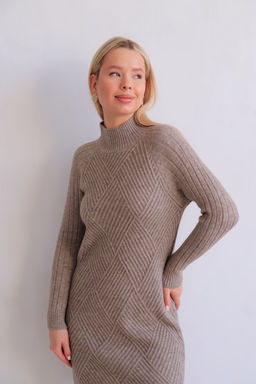 Martichelli Платье вязаное тауп  фото 7