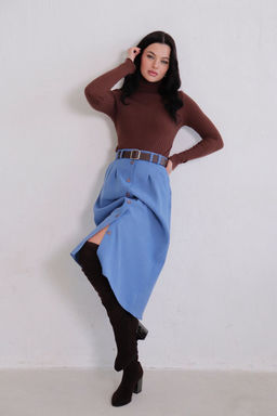 Юбка на пуговицах длины миди - Martichelli фото 61