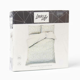 Постельное бельё LoveLife евро Tulips 200х220см,225х240см,50х70см-2шт, жатка, 100% п/э, 100гр/м2 фото 5