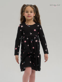 Платье Тиана тюльпаны на черном - Sovalina фото 27