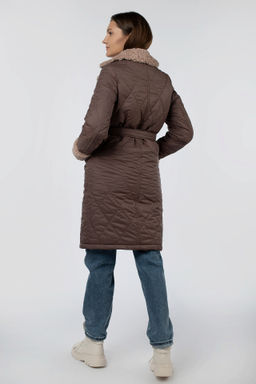 05-2109 Куртка женская зимняя (пояс) - El podio фото 5