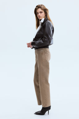 Straight High Waist Ankle Jeans - H&m фото 11