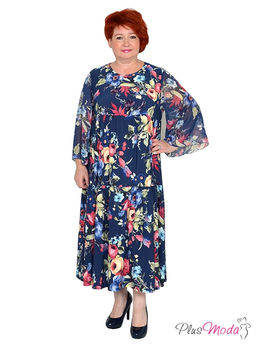 Платье Модель №1558 размеры 44-84 - Plusmoda фото 2