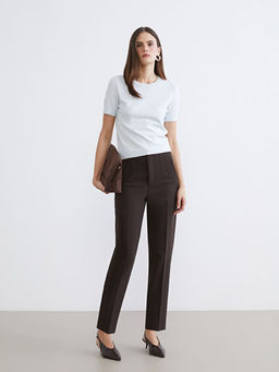 Carrot Fit Kad?n Pileli Pantolon