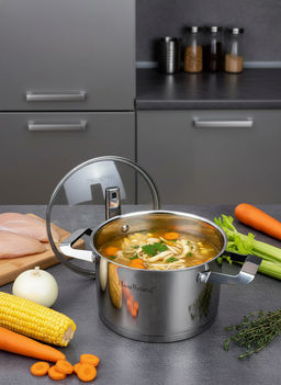 Кастрюля нерж. 2,7л OLS-HR143-2