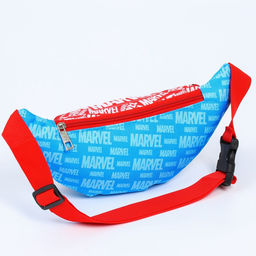 Сумка поясная детская для мальчика, 25×6×13 см, Мстители