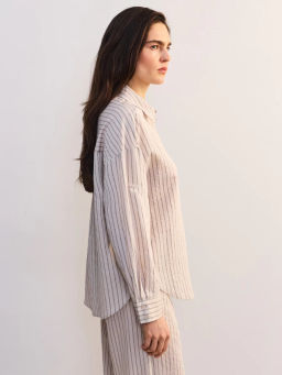 Блуза оверсайз из вискозы с длинным рукавом ZR2605012013-60 / Zarina