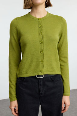 Yesil Yunlu Ceket Gorunumlu Triko H?rka TWOAW25HI00049