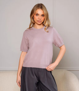 Футболка #ОКТ185001, лиловый