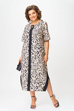 Платье Michel Chic 2168 бежевый, черный  фото 4