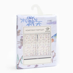 Шторы портьерные «Этель» Colibri, 145×260 см, 2 шт., 140 г/м²