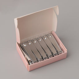 Цена за 12 шт. Кусачки книпсер маникюрные, с пилкой, 5.5 см, в коробке